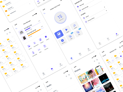 File Manager & Hidden File Finder Mobile App Design app ui file manager app ui files finder hidden files ui ux