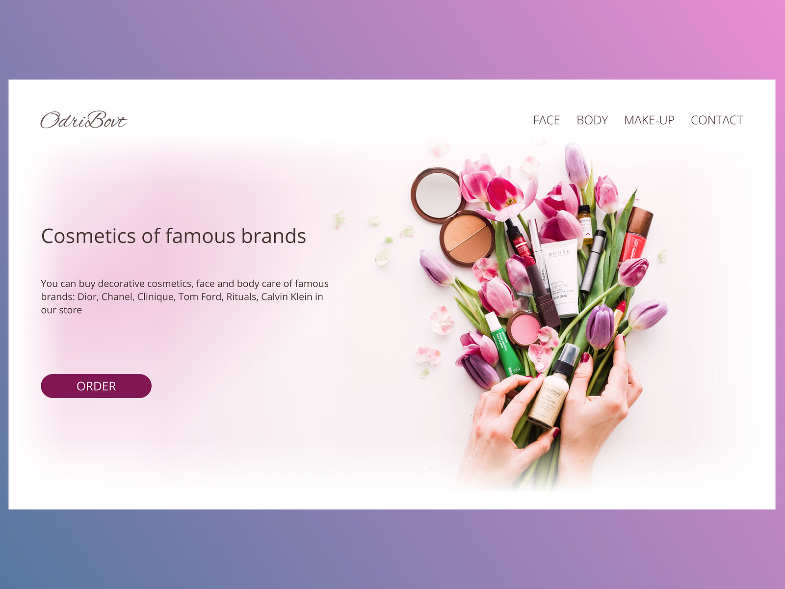 Store Website Design: business landing web page, site designer by