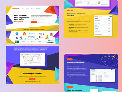 Dataplane website redesign colorful design modern ui web design website website redesign