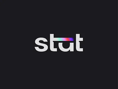 Stat®ㅤㅤ/ Logo Design a b c d e f g h i logo branding color creative custom design gradient j k l m n o p q r s logo logo logotype paper simple typeface typography wordmark