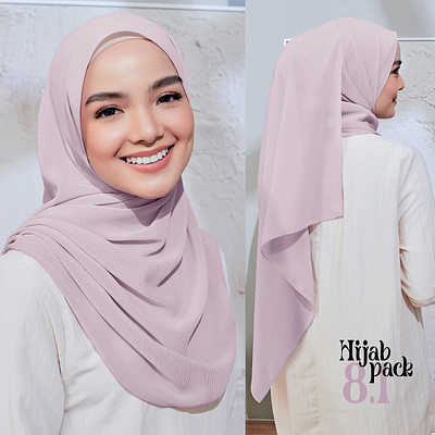 Hijab Mockup Pack 8.1 apparel clothes design download fabric fashion female girl hijab mockup model muslim psd sahawl scarf template textile woman