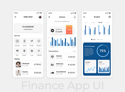 Banking App Design bank banking app design figma finance finance app graphic design ui uiux uxui