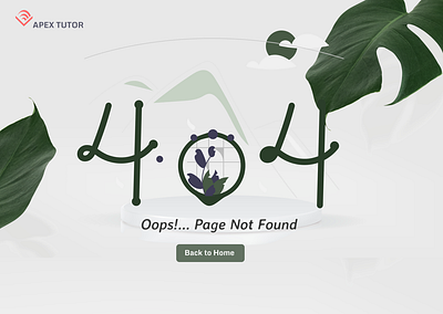 404 Page dailyui day008 design illustration uiux