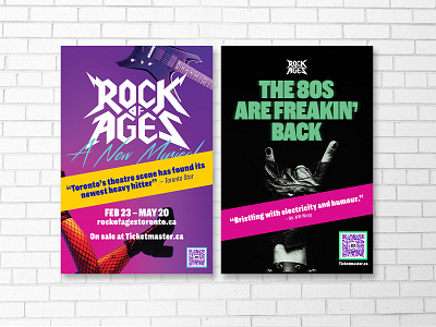 Rock of Ages Posters branding design design graphic design poster poster design print design