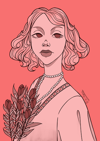 Pinkred illustration