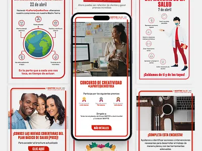 MAPFRE Salud ARS | Mailing branding design graphic design illustration vector