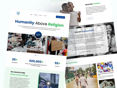 Donation Landing Page charity design donation landing page product design ui uiux design ux website