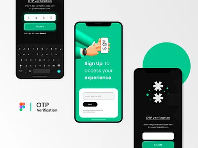 OTP Verification UI design flat designs ui ui design uiux ux