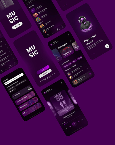Music App UI ui ui design uiux