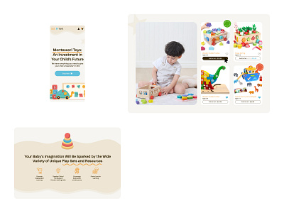 Montessori Toys - Fun website animation brand branding clean design e com ecommerce graphic design illustration magazine montessori shop toys ui ui design website