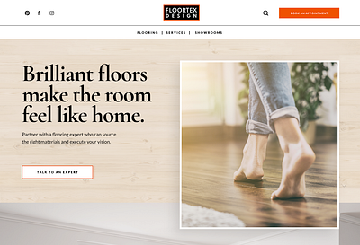 Floortex Design brand refresh brand strategy branding copywriting flooring logo redesign messaging retail ui ux web design