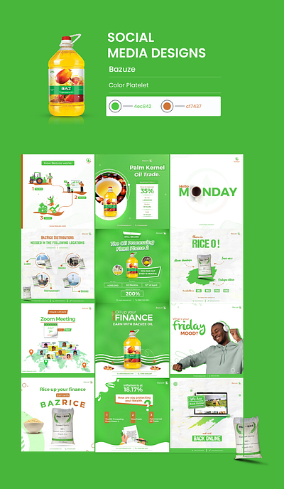 Social Media Design for Bazuze branding design graphic design illustration typography