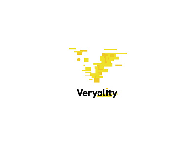 Veryality activity brand branding bright design gamification geometric glitch graphic design health icon illustration letter v life logo reality vector