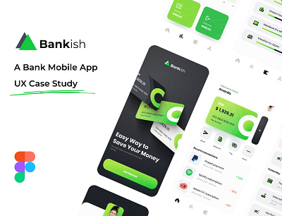 Bank App Design/ UX Case Study app case study design figma mobile app ui ux ux design