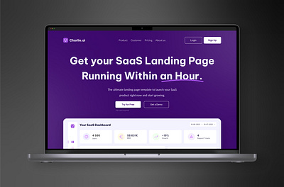 Framer SaaS Landing Page 📈 ai artificial intelligence branding design header illustration landing landing page logo startup ui