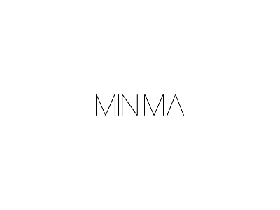 MINIMA Furniture brand branding design flat font furniture graphic design hariline light logo minimal simple store type typography ultralight vector