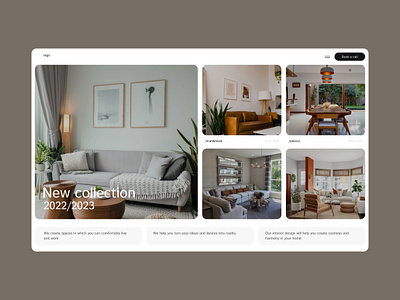 Interior design design interior minimalism ui web