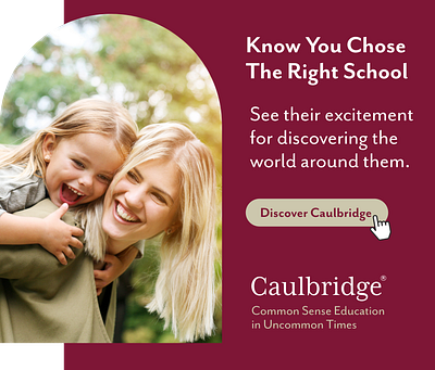 Caulbridge School brand messaging branding campaign landing page design ui ux