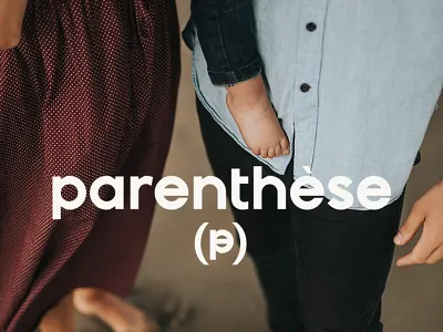 Parenthèse branding graphic design instagram logo packaging typography