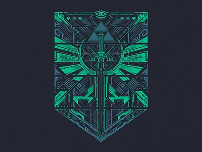 Cyber Z Legend cyber cyberpunk design gamer gaming hyrule illustration t shirt tears kingdom tee vector vector art video game zelda