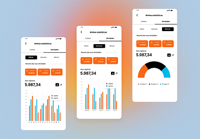 Time Analysis app typography ui ux