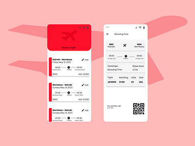 Daily UI: Day 024- Boarding Pass ui ux