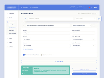 Custom Form Builder for HR/Recruiting Platform app app design custom form dashboard form form builder form field forms hr human resources information architecture interaction design long form product design recruiting software design ui
