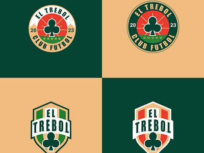 El TREBOL ♣️ ⚽️🏐 app branding design equipo escudo futbol graphic design illustration logo soccer suerte team tipografia trebol typo typography vector voleibol