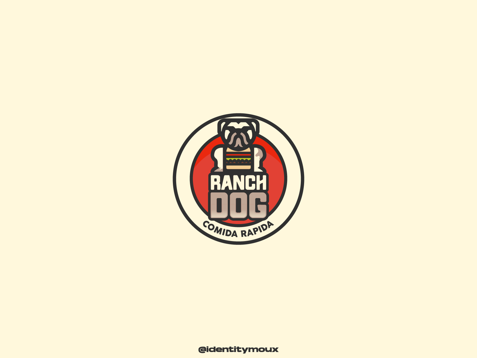 BULLDOG BURGER Logo by Fernando of IDENTITYMOUX on Dribbble