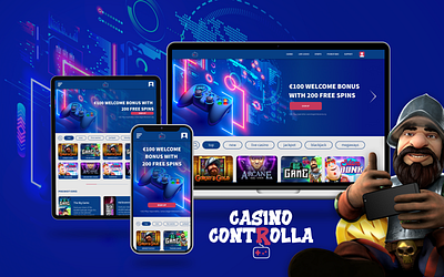 UI/UX design for Casino Controlla showcase