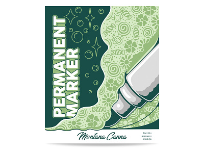 Packaging Montana Canna branding cannabis cbd handdrawn hemp illustration packaging