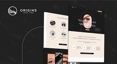 Origin Lash Pro graphic design ui web web design web development