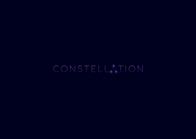 Constellation | Typographical Poster graphics illustration minimal poster simple space star text type typography