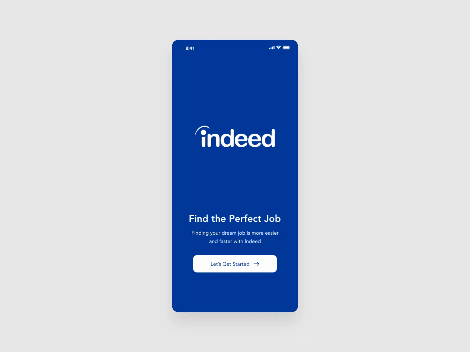 Indeed app application branding clean design flat illustration indeed job job search jobs logo mobile search ui ux