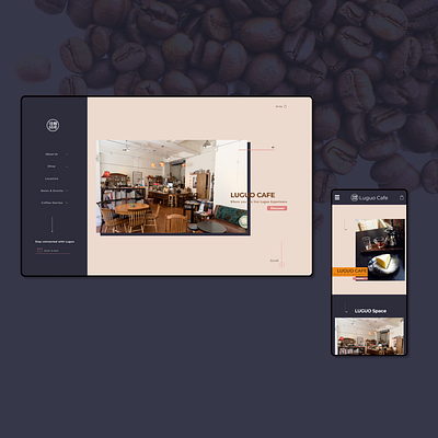Luguo Cafe Web Redesign branding design graphic design ui visual design