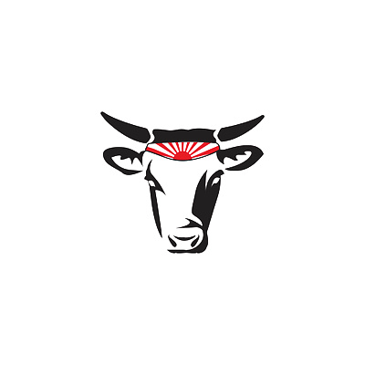 Bull head logo branding bull bull head logo cattle brand cow brand design illustration logo ranch brand ui vector wagyu bull head western cattle brand