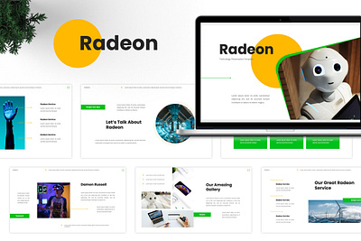 Radeon Technology Presentation Template agency branding business clean creative design graphic design modern powerpoint presentation technology typography ui unique