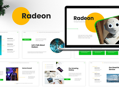 Radeon Technology Presentation Template agency branding business clean creative design graphic design modern powerpoint presentation technology typography ui unique