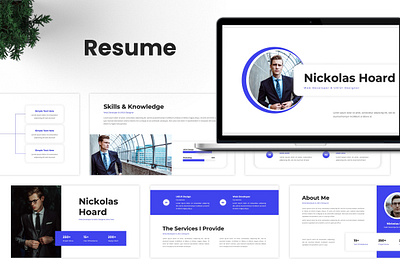 Resume Web Developer & UX/UI Designer Presentation agency branding business clean creative design designer graphic design modern portfolio powerpoint presentation resume typography ui unique ux web developer