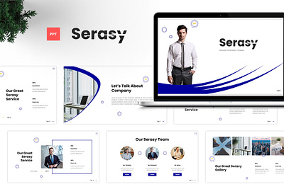 Serasy Business Presentation Template agency branding business clean creative design graphic design modern powerpoint presentation typography ui unique