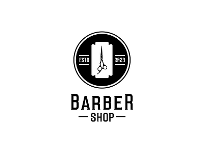 BarberShop logo concept barbershop brand branding design graphic design illustration logo motion graphics ui ux vector