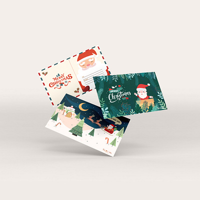 Christmas Card Design branding christmas card christmas design design graphic design greeting card design illustration stationary design