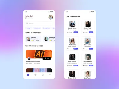 E-Learning App UI/UX e learning uiux graphic design ui uiux