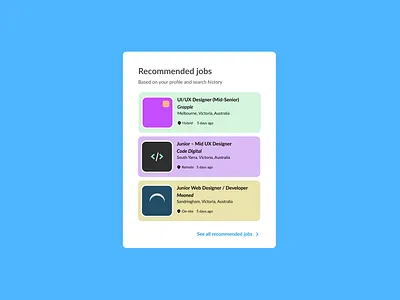 Job Listing - #050 of the DailyUI Challenge. 050 dailyui job listing jobs listing ui uidesign