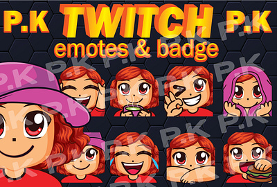 twitch girls chibi emotes badge custm emotes emotes girls emotes sub badge twitch chibi emotes