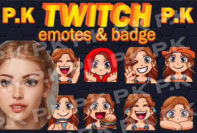 twitch girls chibi emotes badge bit badge custom emotes emotes girls emotes sub badge