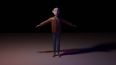 Sanzhar character from Kazakhstan horror game 3d character gameart