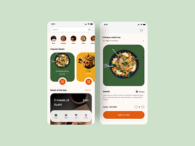 Food Delivery App food delivery app mo ui