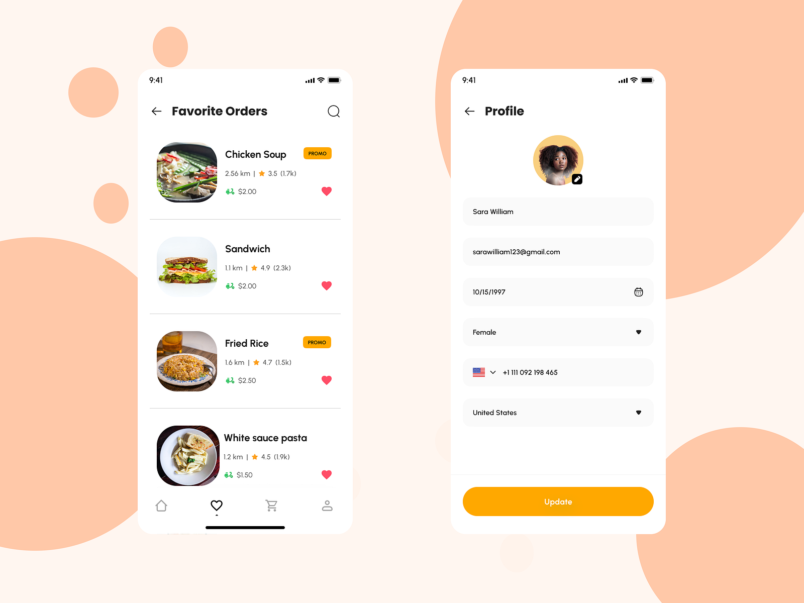 Food Delivery App UI/UX by 97ProStudio on Dribbble