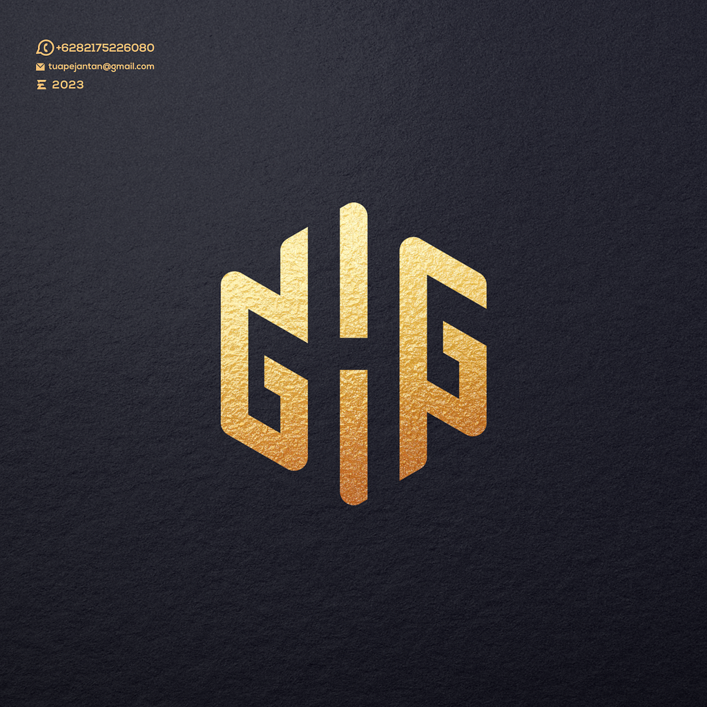 Monogram GHG Logo Design by Enwirto on Dribbble